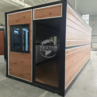 Maison Modulaire Préfabriquée Mobile de 20 et 40 pieds, Conteneur en Acier, Maison Portable, Bureau Pliable de Luxe, Chambre Temporaire Moderne