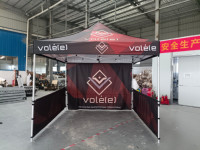 Tente de belvédère extérieure intérieure commerciale 3x3 auvent facile d'abri de foire pop-up pour les mariages événements fêtes de glamping