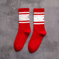 Chaussettes en coton personnalisées de marque d'usine chinoise pour hommes et femmes et peuvent être fabriquées par votre conception et votre logo