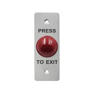 Mushroom Exit Switch Stainless Steel Door Opener Release Metal Dc 12v Push Button Green Exit Switch