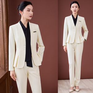 Women's Suit Set Long Sleeve Formal Polyester Anti-Wrinkle Autumn Wear - Product Image 1