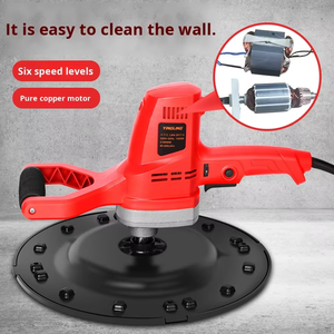 <span class=keywords><strong>Ponceuse</strong></span> murale électrique 110/220V avec moteur à batterie Li-ion, mélangeur automatique de mortier de ciment, lisseur de plâtre mural - Product Image 6