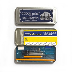 Trousse de géométrie mathématique 13 pièces en métal Cox Marshal, très vendue sur le marché du Ghana - Product Image 1