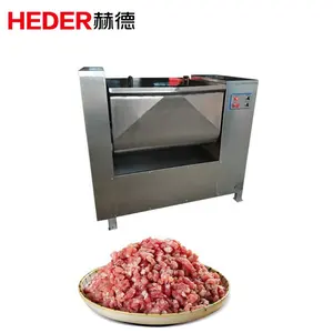 High quality stainless steel blender automatic dumpling ham sausage minced meat vacuum blending mixer price meat mixing machine