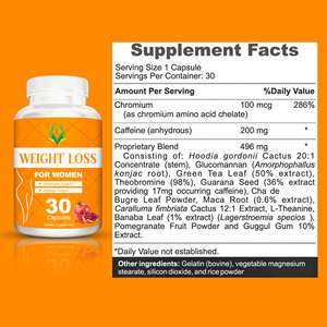 Cápsulas para Adelgazar con Fórmula Personalizada OEM para Mujeres, Mezcla para Controlar el Apetito y la Energía, Cápsulas Dietéticas de Marca Privada - Product Image 2