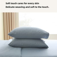 Parure de lit quatre pièces en coton pur 100 % pour l'été, qualité maternelle et infantile, couleur unie, avec drap-housse, housse de couette et taies d'oreiller