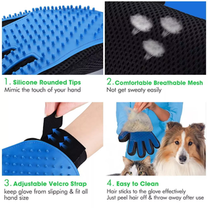 Guantes Reutilizables OEM ODM para Quitar Pelo de Mascotas, Cepillo para Perros y Gatos, Limpieza de Pelo en Muebles y Alfombras, Cuidado Diario, Listo para Salón - Product Image 2