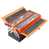 Juego de Herramientas Manuales de 48 Piezas con Estuche Metálico, Juego de Herramientas para Mecánico