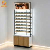 Meubles de présentation pour magasin d'optique en gros, présentoir commercial autoportant à LED pour lunettes de soleil, pour la vente