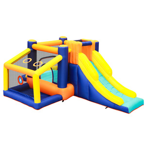 <span class=keywords><strong>Château</strong></span> gonflable pour enfants d'extérieur avec toboggan, parc aquatique gonflable, trampoline et piscine combinés, en vente à bas prix - Product Image 1