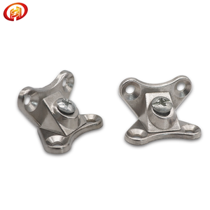 Soporte de Esquina para Muebles de Aleación de Zinc, Conector en Ángulo en Forma de Mariposa, Acabado Pulido en Níquel - Product Image 2