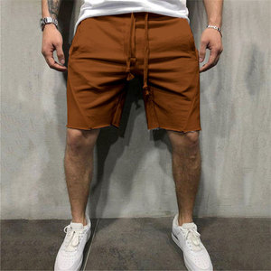 Shorts de course pour hommes en coton <span class=keywords><strong>bleu</strong></span> à séchage rapide, style décontracté, motif décoratif, football, tennis, exercice, sports d'été - Product Image 5