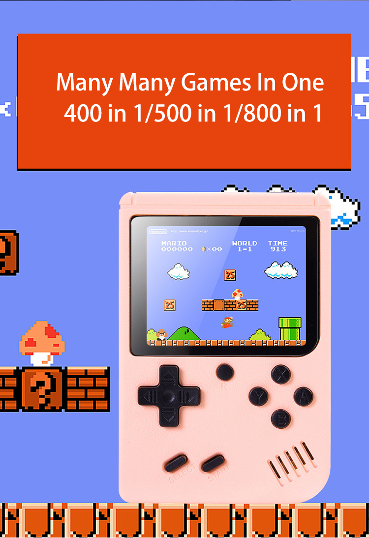 800 in 1 kids portable learning gaming controller retro mini tv box hand video game console consola portatil for mario bros