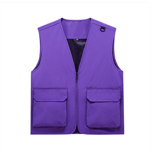 เสื้อกั๊กทำงานโอลิค ไนลอน ซิปสีพื้น บางเบา สำหรับอาสาสมัครงานอีเว้นท์และการใช้งานเพื่อการส่งเสริมการขาย - Product Image 1