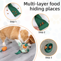 Indestructible Durable Dog Snuffle Ball IQ Training Toy of Rubber and Plush Mental Stimulation Pet Toy Packed in Box or Bag