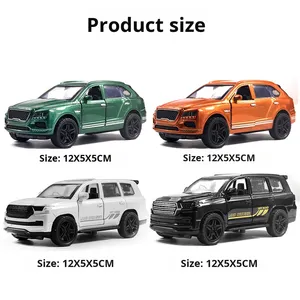 Voiture miniature unisexe tout-terrain à l'échelle 1/36, à action de recul, petite décoration de gâteau, en plastique et alliage - Product Image 3