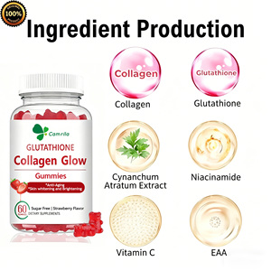 OEM <b>Collagen</b> Gummy Bears Supplement Sugar Free 60 Gummies with Antioxidant Skin Brightening Hydrating for Beauty Gummies - Product Image 5