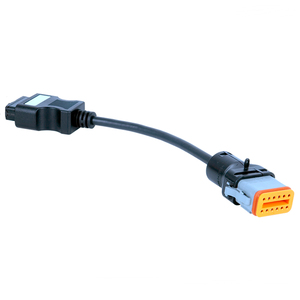 12pin để OBDII OBD2 16pin cho KOMATSU chẩn đoán kết nối cáp dây dòng - Product Image 2