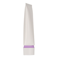 Tubes à lèvres à vis triangulaires blancs doux au toucher pour cosmétiques Récipients de lotion en plastique pour crème solaire et maquillage