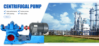 Pompe centrifuge à eau multi-étages à haute pression, à double volute horizontale, en acier inoxydable, à grand débit, avec carter divisé, entièrement équipée