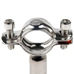 Stainless Steel 304 316 Fixing Clip Bracket Round Clamp Hoop Water Pipe Fitting Fastening Clamp Holder