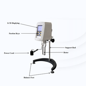 جهاز قياس اللزوجة الرقمي الدوار من سلسلة DJ طراز DH-DJ-5S مع شاشة LCD، يمكنه قياس لزوجة السوائل - Product Image 3