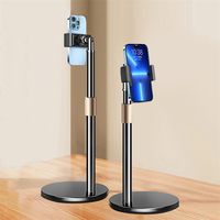 Support de Téléphone d'Usine Réglable Rotation 360 Trépied en Métal pour Sol Support de Téléphone Portable pour Streaming en Direct