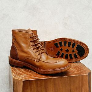 Fashion Trend <b>Pointed</b>-<b>Toe</b> Retro Genuine Leather Handmade Men's Business Formal Oxford Breathable Shoe - Product Image 4