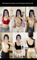 Soutien-gorge push-up sans fil mince et respirant pour femmes, toutes saisons, lavable en machine