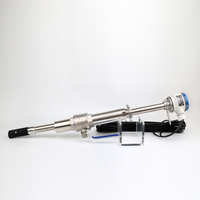 Débitmètre électromagnétique intelligent pour liquides corrosifs, débitmètre magnétique à insertion avec vanne à boisseau fileté
