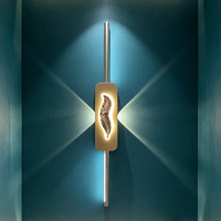 Applique Murale LED en Fer Style Nordique, Design Moderne de Luxe pour Salon, Chambre et Escaliers, Utilisation Domestique et Hôtelière, Lampe Murale Nouveauté à Intensité Variable