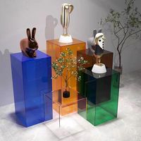Support d'affichage modulaire en acrylique créatif et moderne avec vase à fleurs, montage facile, autoportant, pour usage intérieur, décoratif