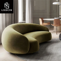 Tissu en velours de luxe confortable pour canapé 3 places, mobilier de villa, vente en gros, faible MOQ, tendance