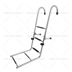 Échelle pliable à 5 marches en acier inoxydable 304 avec poignée courbée pour accessoire de bateau - Product Image 1