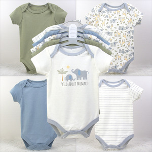 100% coton infantile pyjamas nouveau-né cinq pièces costume barboteuse bébé vêtements