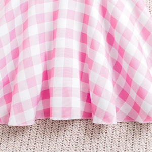 <span class=keywords><strong>Abbigliamento</strong></span> da ragazza alla moda 2025 con Design Super fiocco Plaid rosa abito da principessa con spalle scoperte abiti dolci per ragazze <span class=keywords><strong>abbigliamento</strong></span> per bambini - Product Image 5