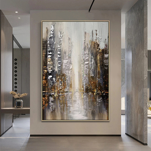 Dropshipping personalizzato oversize enorme 3D astratta moderna pittura a olio su tela fatta a mano grande arte della parete - Product Image 3