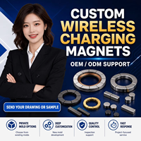 Rakitan Magnet Neodymium Cincin Magnetik Kustom OEM ODM Penyangga Pengisian Daya Nirkabel Aksesori Ponsel Bundar Cincin Magnet MagSafe