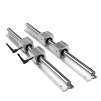 Rail de guidage linéaire SBR12 SBR16 SBR20 SBR25 |   Rail de support rond avec bloc coulissant SBRUU pour routeur CNC et imprimante 3D, 100mm-1500mm