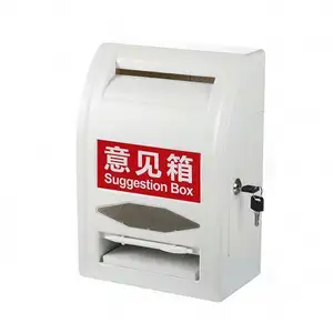 Custom Public Suggestion Box Mailboxes Plastic Charity Donation Letter Box With Lock ballot boxes