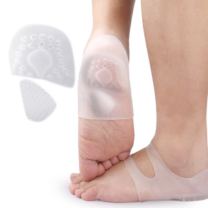 Inserts de talon coussinets pour <span class=keywords><strong>tendinite</strong></span> d'<span class=keywords><strong>achille</strong></span> fasciite plantaire protecteurs de talon coussin de soutien de talon pour femmes hommes - Product Image 4
