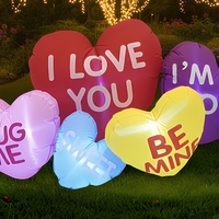 Letras Luminosas Inflables con la Palabra LOVE, Modelo Profesional ODM para Decoración de Bodas y Fiestas de San Valentín, con Bomba de Aire Eléctrica