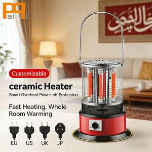 Calentador Infrarrojo Cerámico Industrial <span class=keywords><strong>de</strong></span> 6 Tubos, Calefacción Completa, Ahorro <span class=keywords><strong>de</strong></span> Energía, Carcasa Segura, Portátil, Independiente, con Iluminación - Product Image 2