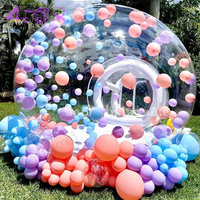 Tente Bulle Gonflable Géante d'Extérieur Transparente, Dôme de Cristal avec Ballons, Maison Bulle