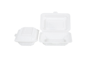 Tiya Récipient alimentaire à emporter 9X6 pouces PP Récipient de stockage alimentaire jetable en plastique - Product Image 4