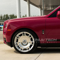 XINLAI Nuevas Llantas Monobloque Forjadas de Lujo con Múltiples Radios en Plata Pulida Personalizadas de 17-23 Pulgadas 5x112 5x114.3 5x120 para SUVs de Lujo