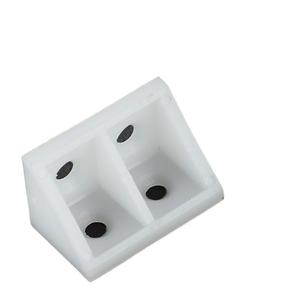 <b>Plastic</b> Corner <b>Brackets</b> 90 Degree White Durable Injection Molding For Furniture Cabinet Shelf Support - Product Image 2
