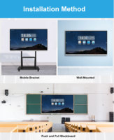 Écran tactile interactif multi-doigts de 55, 65, 75, 85, 86, 98, 110 pouces, panneau d'affichage LCD, salle de réunion, éducation, tableau blanc interactif intelligent