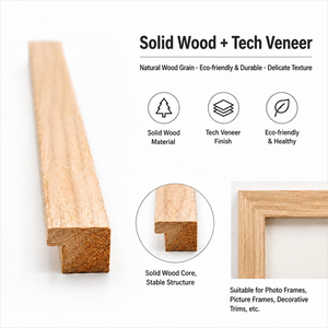 Cadre <span class=keywords><strong>photo</strong></span> personnalisé en bois naturel, grain de noyer, chêne, érable, passe-partout multi-cadres, disponible en formats A4, 8x10, 4x6, 12x16, A3 - Product Image 4