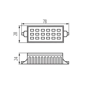 Rango Mini <b>Led</b> R7S <b>Smd</b> Ww 6W 500lm 3000k Kanlux - Product Image 3